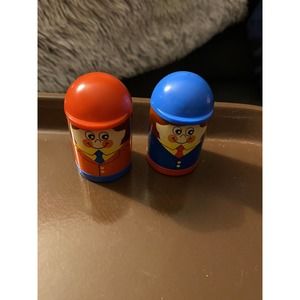 Vintage Playwell Hilco Magnetic Figures, Building Block Toys~